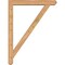 Ekena Millwork Traditional Craftsman Smooth Bracket w/ Offset Brace, Western Red Cedar, 5 1/2"W x 36"D x 48"H BKT0604X36X48TRA04SWR - alternate 4